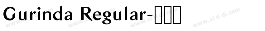 Gurinda Regular字体转换